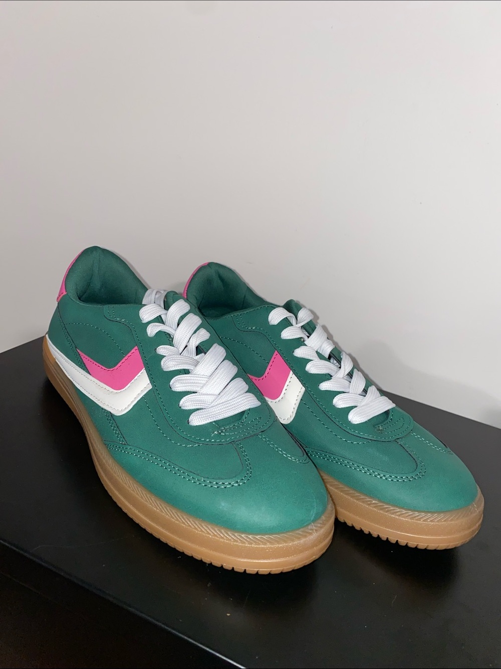 DV by Dolce Vita Teal Sneakers with Pink and White Accents